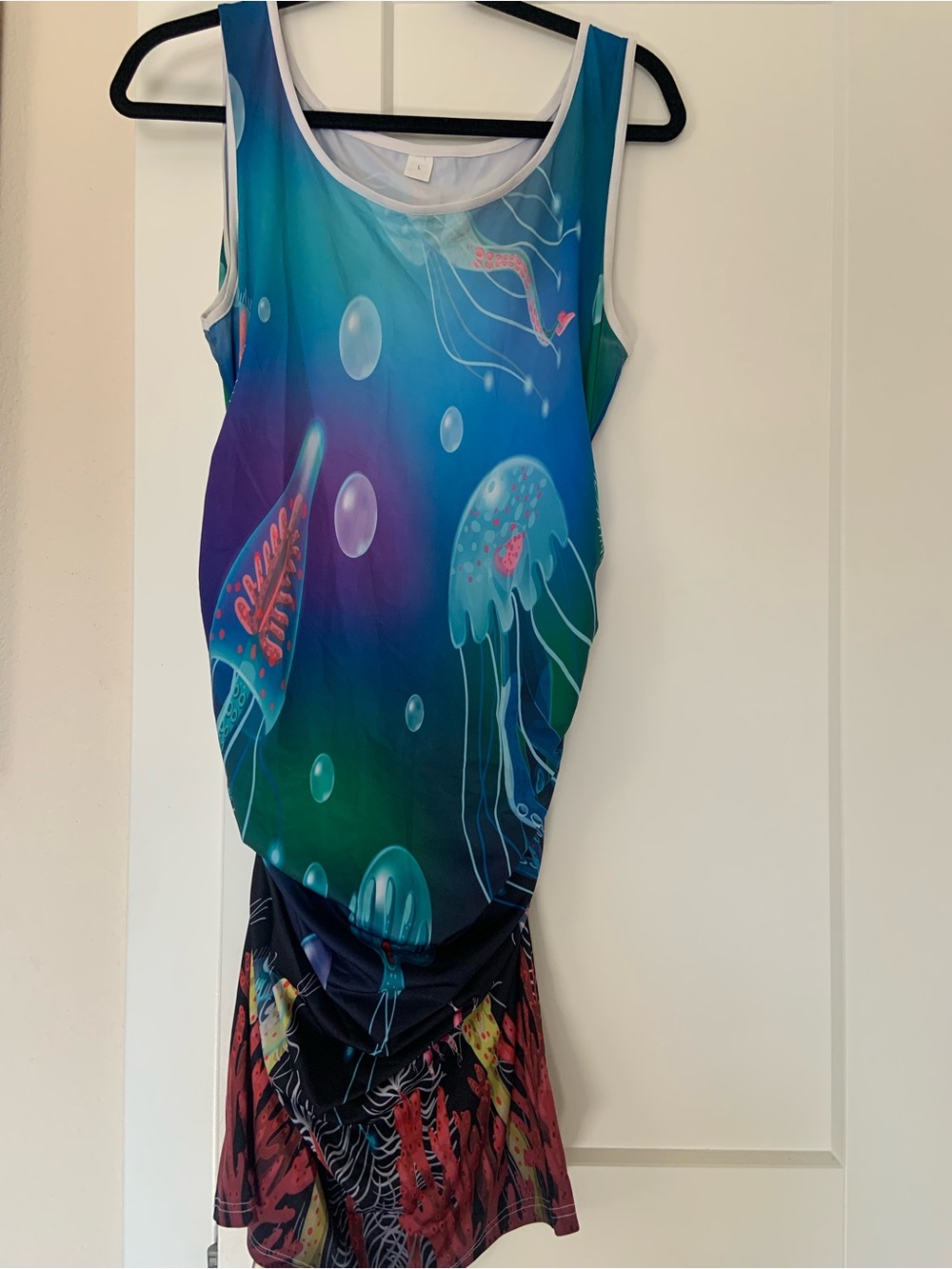Funky Ocean Jellyfish Maternity Dress